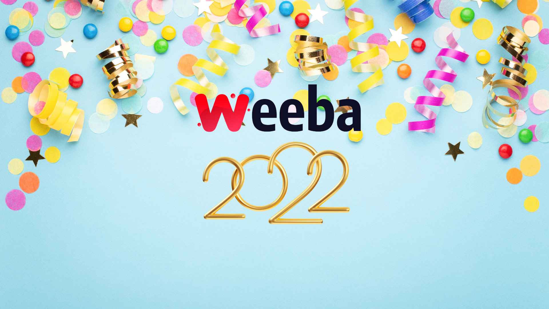 Weeba vous souhaite une excellente année 2022